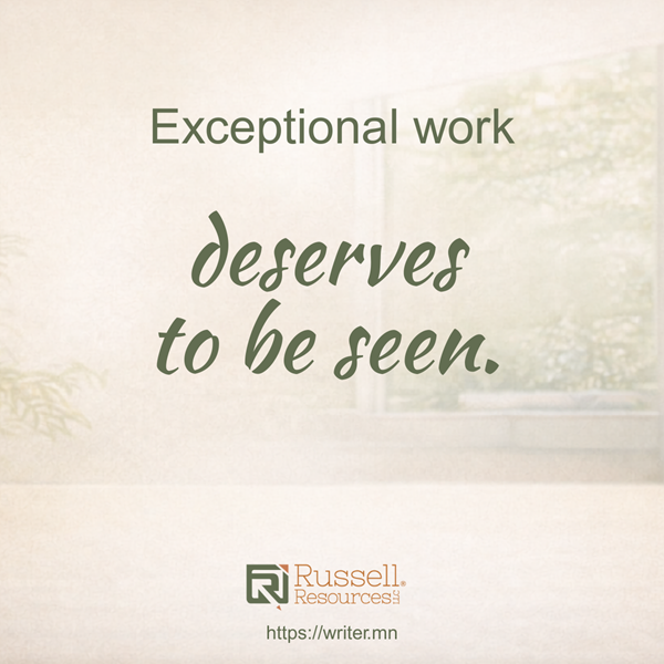 Your expertise deserves to be seen